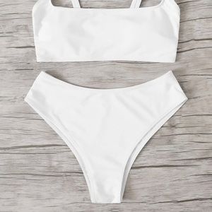 💛SHEIN white high waisted bottoms (bottoms only)